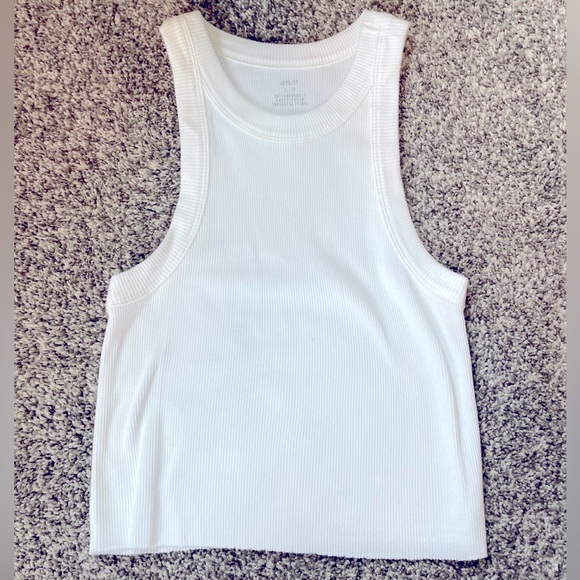 Tops - Aerie, size small, white crop tank top